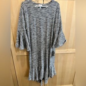 Bell-Sleeve Swing Dress